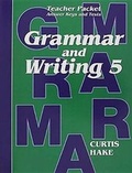 Cover: Saxon Grammar & Writing Grade 5 Teacher Packet - Saxon Publications