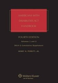 Abbildung von: Americans with Disabilities ACT Handbook Cumulative Supplement 2014-2 - Aspen Publishers Inc.,U.S.