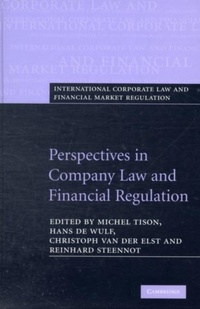 Abbildung von: Perspectives in Company Law and Financial Regulation - Cambridge University Press