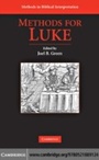 Cover: Methods for Luke - Cambridge University Press