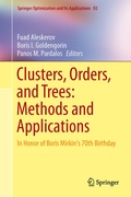 Cover: Clusters, Orders, and Trees: Methods and Applications - Springer
