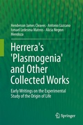 Cover: Herrera's 'Plasmogenia' and Other Collected Works - Springer
