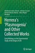 Cover: Herrera's 'Plasmogenia' and Other Collected Works - Springer