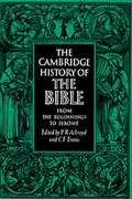 Cover: The Cambridge History of the Bible: Volume 1, From the Beginnings to Jerome - Cambridge University Press