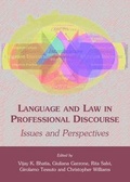 Cover: Language and Law in Professional Discourse - Cambridge Scholars Publishing