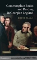 Cover: Commonplace Books and Reading in Georgian England - Cambridge University Press