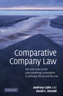 Cover: Comparative Company Law - Cambridge University Press