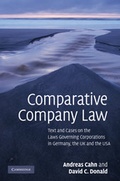 Cover: Comparative Company Law - Cambridge University Press
