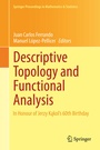Cover: Descriptive Topology and Functional Analysis - Springer