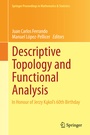 Cover: Descriptive Topology and Functional Analysis - Springer