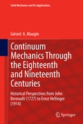 Cover: Continuum Mechanics Through the Eighteenth and Nineteenth Centuries - Springer