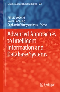 Enlarge image Cover: Advanced Approaches to Intelligent Information and Database Systems - Springer