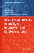 Cover: Advanced Approaches to Intelligent Information and Database Systems - Springer