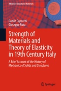 Cover: Strength of Materials and Theory of Elasticity in 19th Century Italy - Springer