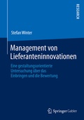 Cover: Management von Lieferanteninnovationen - Springer Gabler