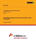 Cover: Wechselbeziehungen zwischen Sport und Politik in Antike und Neuzeit - GRIN Verlag