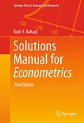 Cover: Solutions Manual for Econometrics - Springer