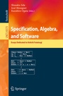 Cover: Specification, Algebra, and Software - Springer