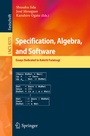 Cover: Specification, Algebra, and Software - Springer