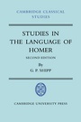Cover: Studies in The Language of Homer - Cambridge University Press
