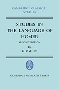 Cover: Studies in The Language of Homer - Cambridge University Press