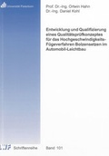 Cover: Entwicklung und Qualifizierung eines Qualit&auml;tspr&uuml;fkonzeptes f&uuml;r das Hochgeschwindigkeits-F&uuml;geverfahren Bolzensetzen im Automobil-Leichtbau - Shaker