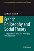 Cover: French Philosophy and Social Theory - Springer