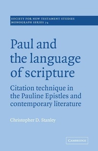 Enlarge image Cover: Paul and the Language of Scripture - Cambridge University Press