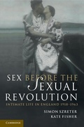 Cover: Sex Before the Sexual Revolution - Cambridge University Press