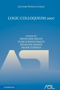 Cover: Logic Colloquium 2007 - Cambridge University Press