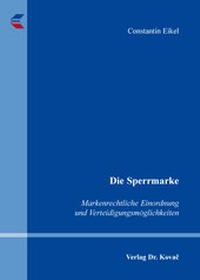 Abbildung von: Die Sperrmarke - Kovac, Dr. Verlag