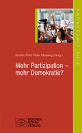 Cover: Mehr Partizipation - mehr Demokratie? - Wochenschau Verlag
