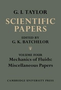 Cover: The Scientific Papers of Sir Geoffrey Ingram Taylor - Cambridge University Press