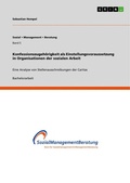 Cover: Konfessionszugehoerigkeit als Einstellungsvoraussetzung in Organisationen der sozialen Arbeit - GRIN Verlag