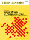 Cover: Dreiecksfragen im Personalinterview - SPEKTRAmedia J&uuml;rg Studer