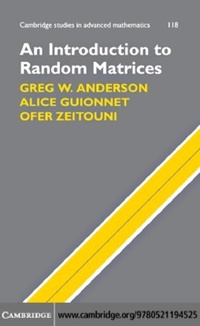 Enlarge image Cover: An Introduction to Random Matrices - Cambridge University Press