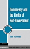 Cover: Democracy and the Limits of Self-Government - Cambridge University Press