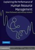 Cover: Explaining the Performance of Human Resource Management - Cambridge University Press