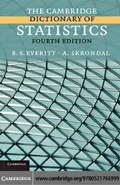 Cover: The Cambridge Dictionary of Statistics - Cambridge University Press