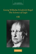 Cover: Georg Wilhelm Friedrich Hegel: The Science of Logic - Cambridge University Press