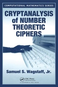 Bild: Cryptanalysis of Number Theoretic Ciphers - Chapman & Hall/CRC