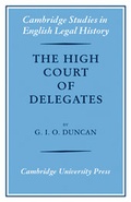 Cover: The High Court of Delegates - Cambridge University Press