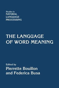 Abbildung von: The Language of Word Meaning - Cambridge University Press