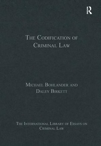 Enlarge image Cover: The Codification of Criminal Law - Routledge