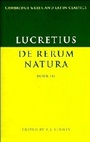 Cover: Lucretius: De Rerum Natura Book 3 - Cambridge University Press