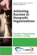 Cover: Achieving Success in Nonprofit Organizations - Business Expert Press