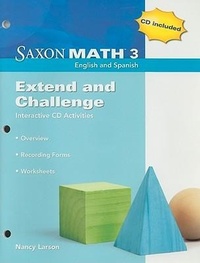 Enlarge image Cover: Saxon Math 3: Extend and Challenge - Saxon Publishers
