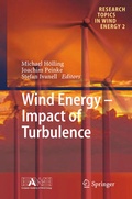 Cover: Wind Energy - Impact of Turbulence - Springer
