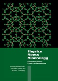 Cover: Physics Meets Mineralogy - Cambridge University Press