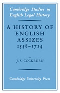 Cover: A History of English Assizes 1558-1714 - Cambridge University Press